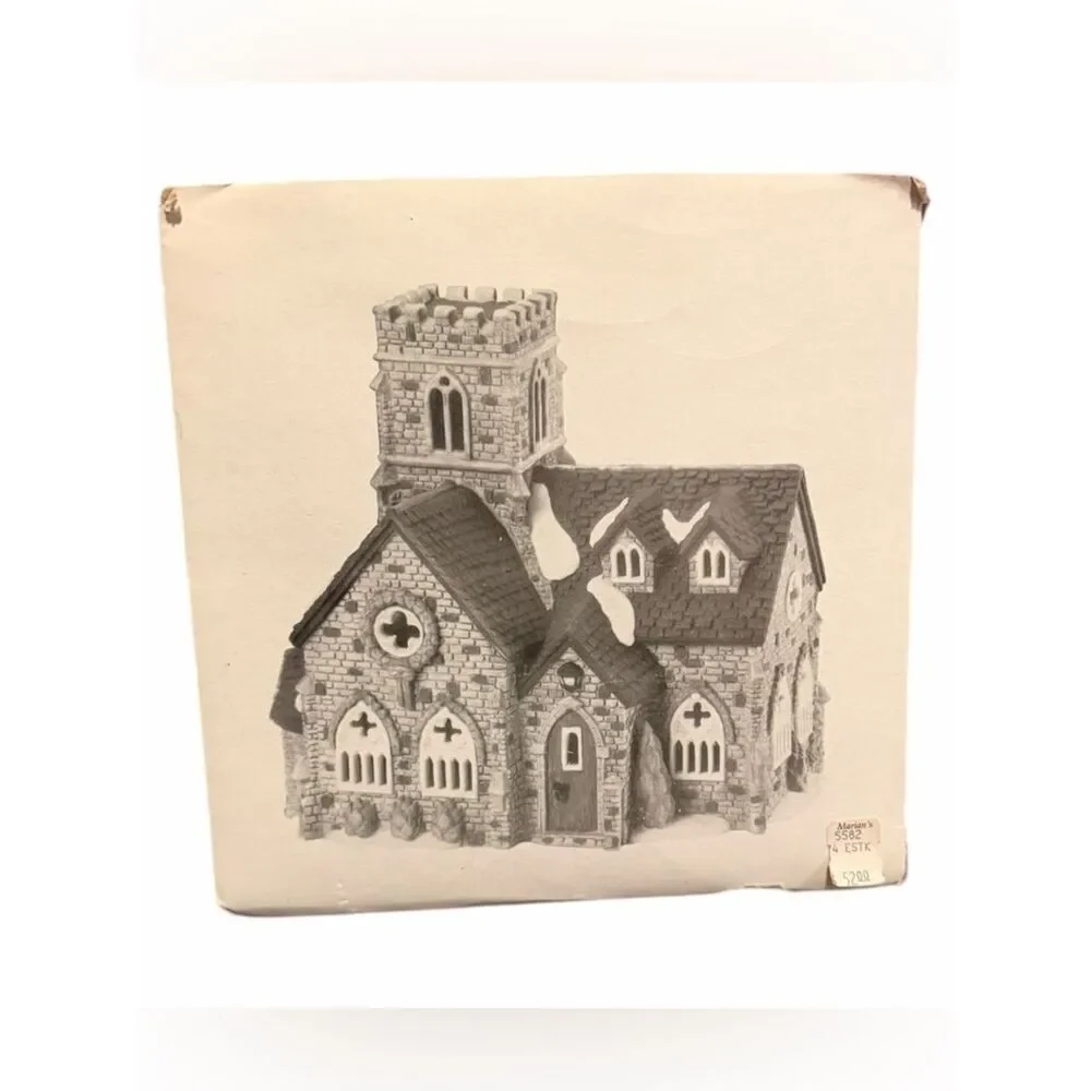 Dept 56 Knottinghill Church Dickens Village Series #5582-4 Heritage 1989 EUC Box